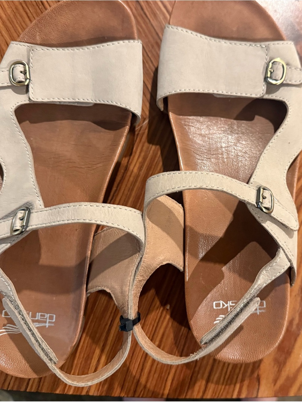 Dansko NEW Jordyn Slingback Sandals Size 40 (9.5) Leather Adjustable Flat